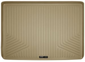 GMC Yukon XL Floor Mats - Rear Cargo Liner to Back Third Seat - Husky Liners - WeatherBeater - Tan - 2015